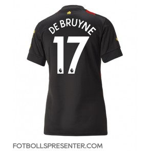 Manchester City Kevin De Bruyne #17 Borta Matchtröja Dam 2022-23 Kortärmad